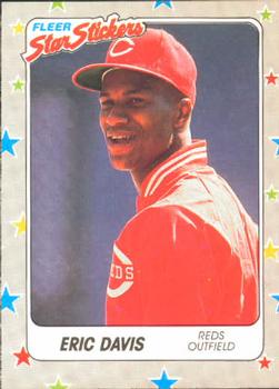1988 Fleer Sticker Baseball Cards        083      Eric Davis